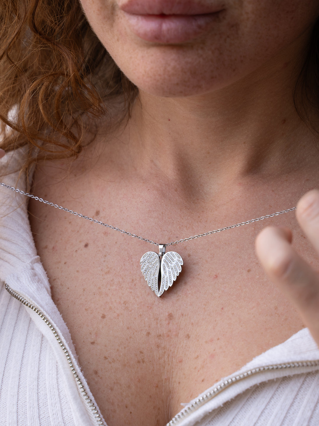 luxe Engelvleugels Hart Ketting ❤️✨ met jou naam