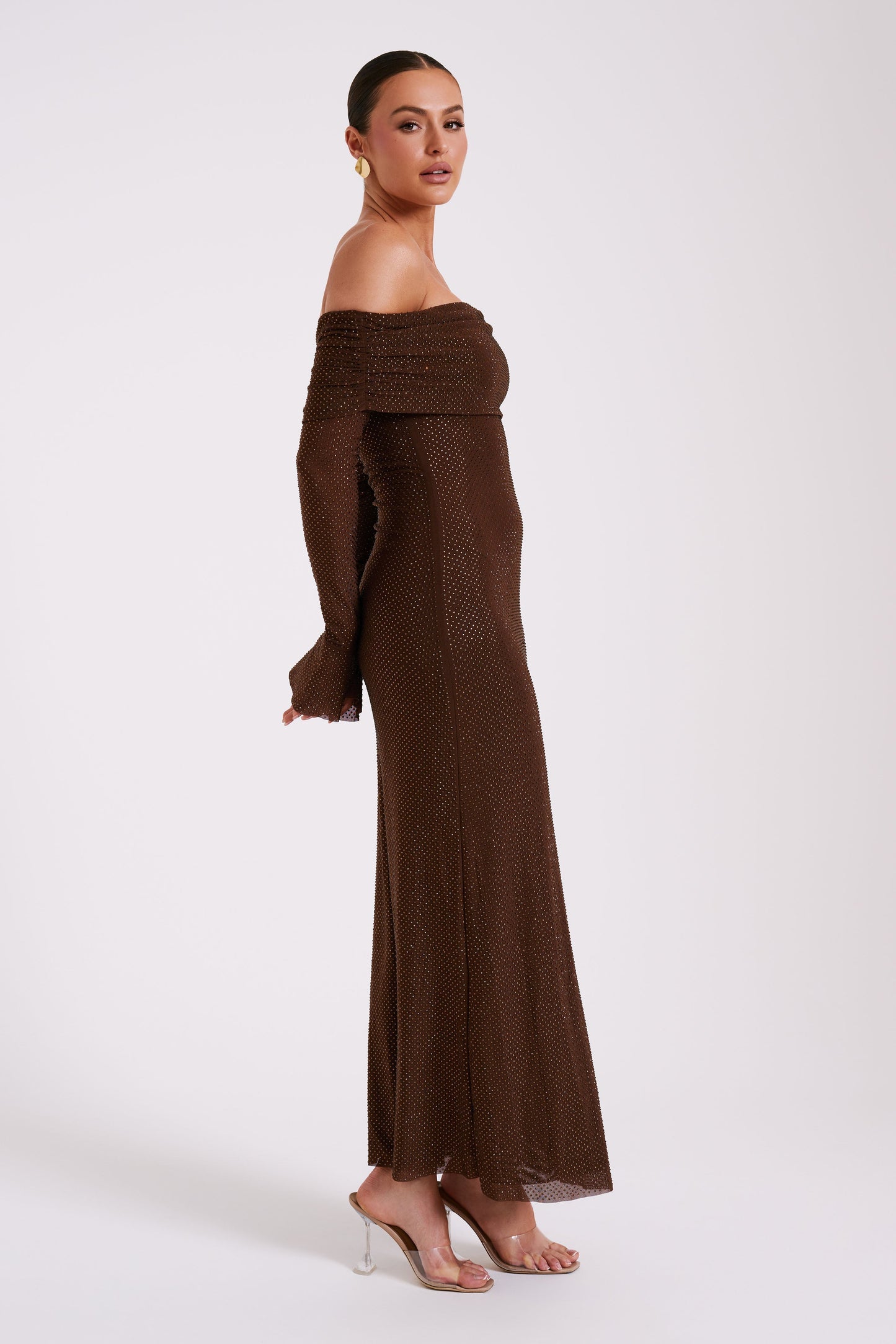 Denise™ | MAXI DRESS - CHOCOLATE