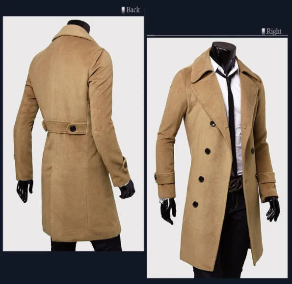 Tommy Men's Long Trench Coat