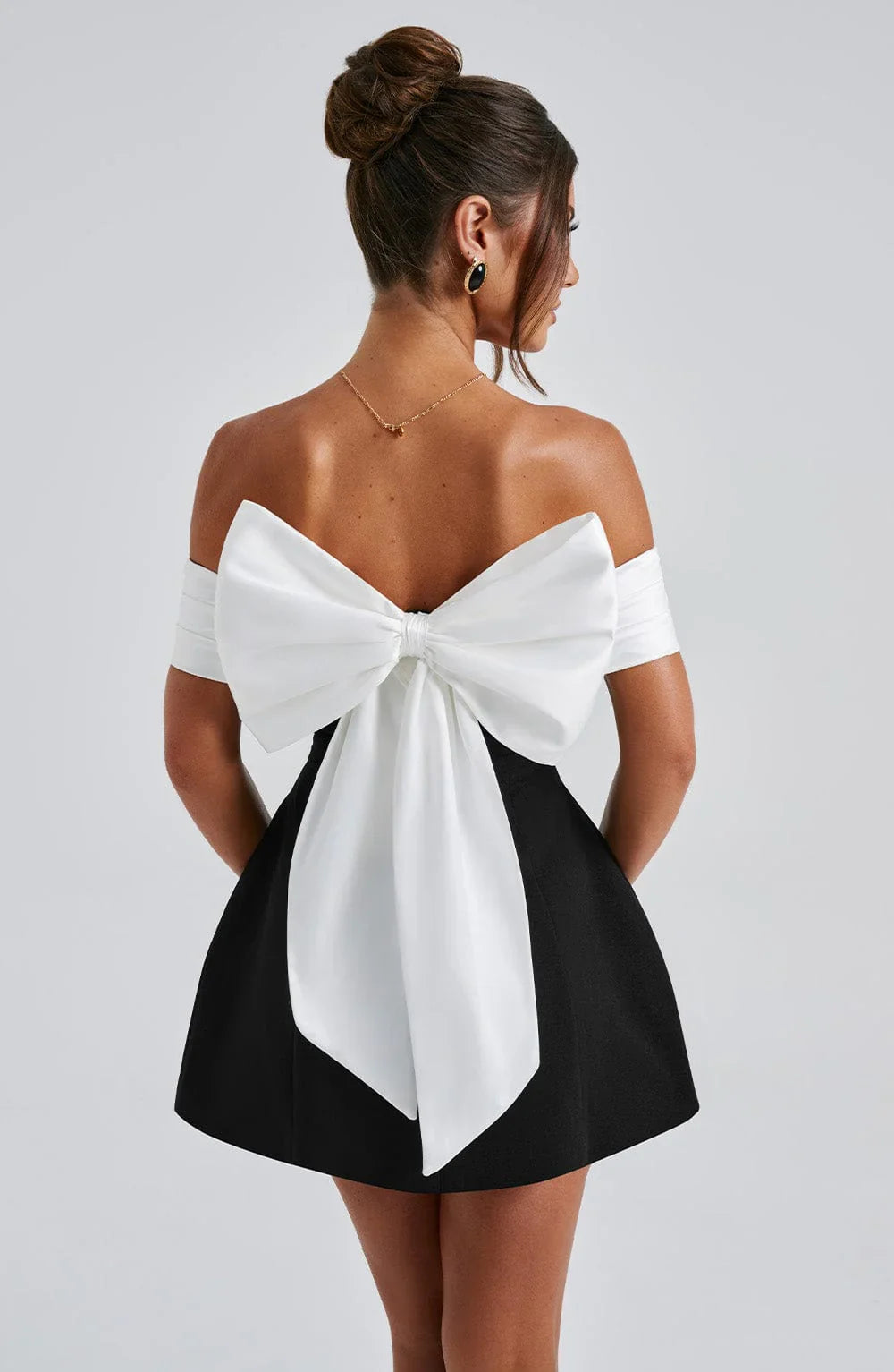 Amber™ | MINI-JURK - ZWART/WIT