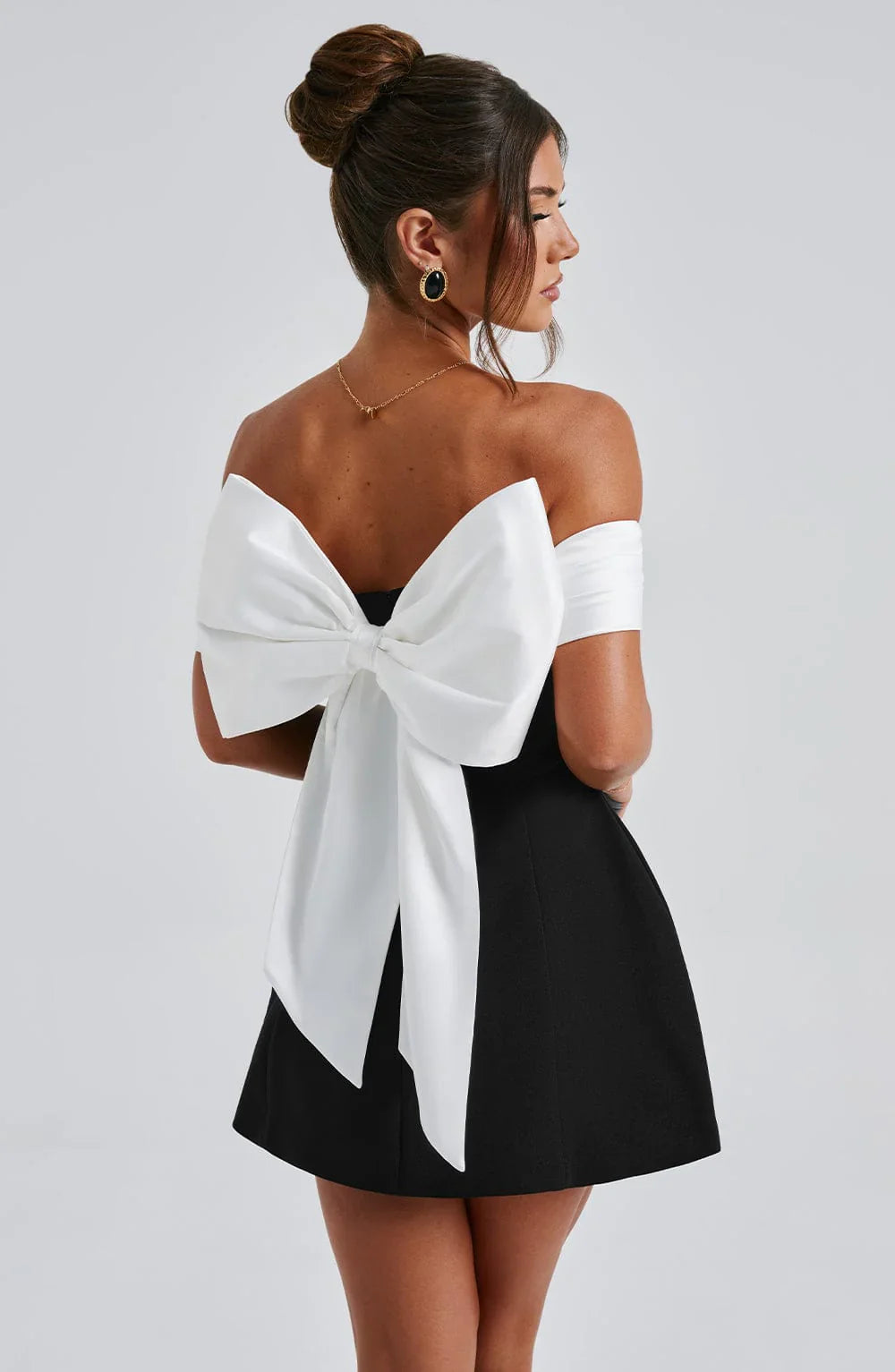 Amber™ | MINI-JURK - ZWART/WIT