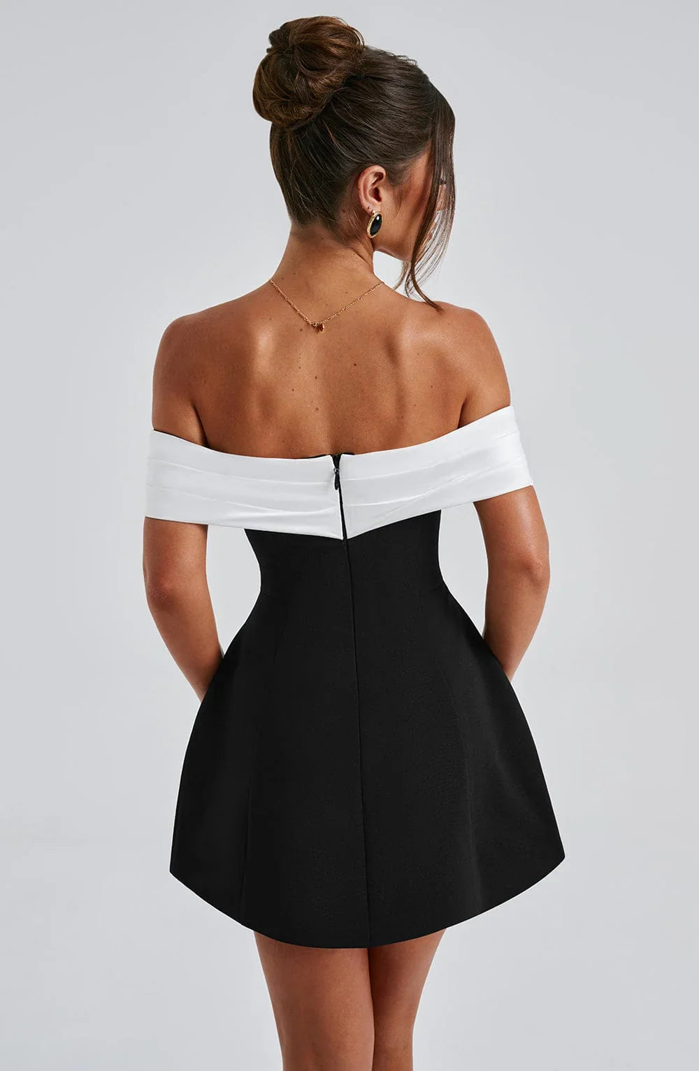 Amber™ | MINI-JURK - ZWART/WIT