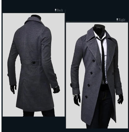 Tommy Men's Long Trench Coat