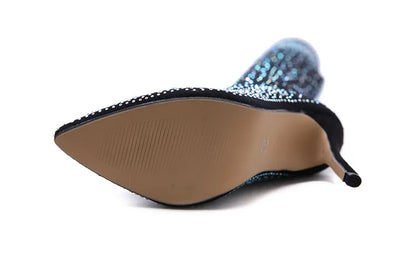 Romy™ | Maak Je outfit Compleet met de Diamant Sok Hakken 👠 💎