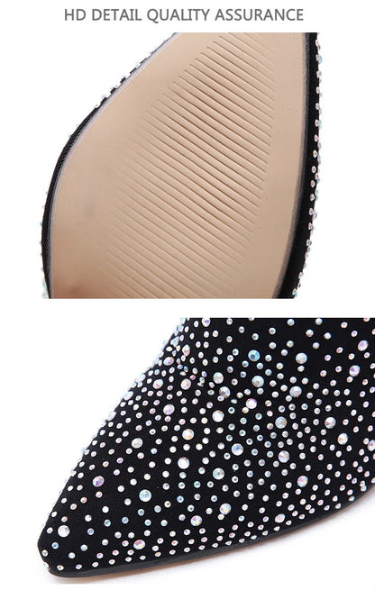 Romy™ | Maak Je outfit Compleet met de Diamant Sok Hakken 👠 💎