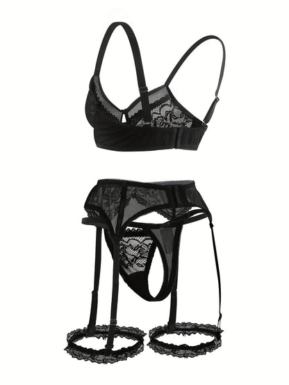 Leila™ | Sexy Porte-Jartelle Set voor Stille Dominantie
