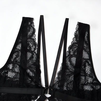 Laura™ | Verleidelijke Kanten Bodysuit met Strappy Detail