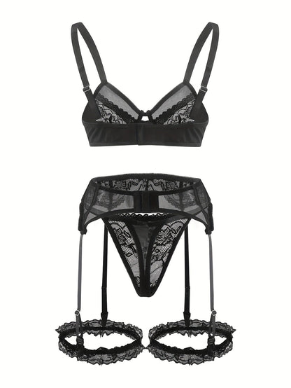 Leila™ | Sexy Porte-Jartelle Set voor Stille Dominantie