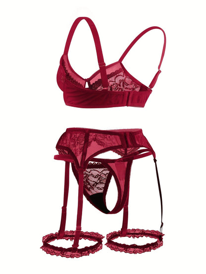Leila™ | Sexy Porte-Jartelle Set voor Stille Dominantie