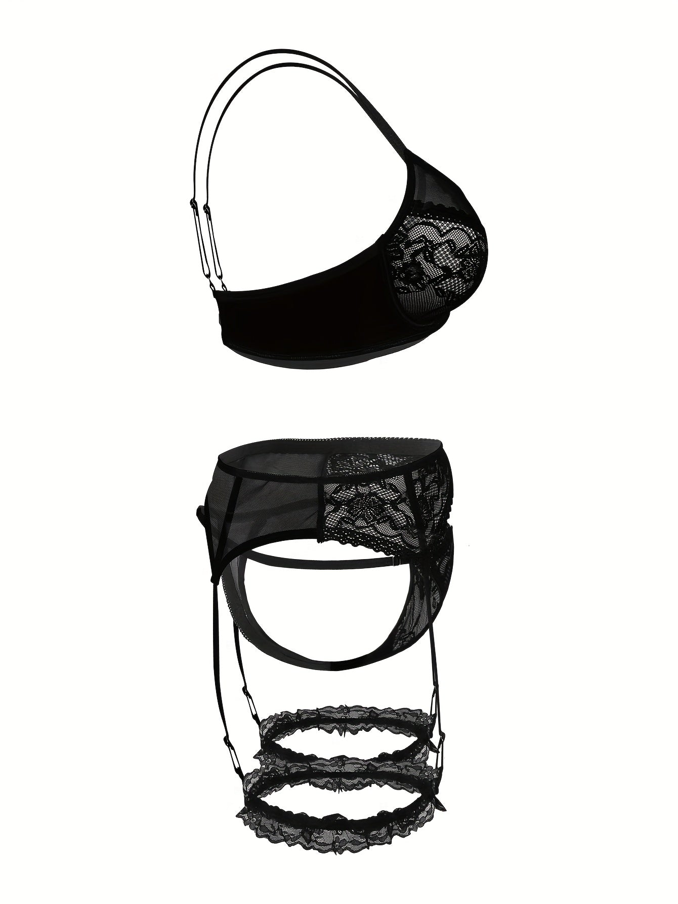 Leila™ | Sexy Porte-Jartelle Set voor Stille Dominantie