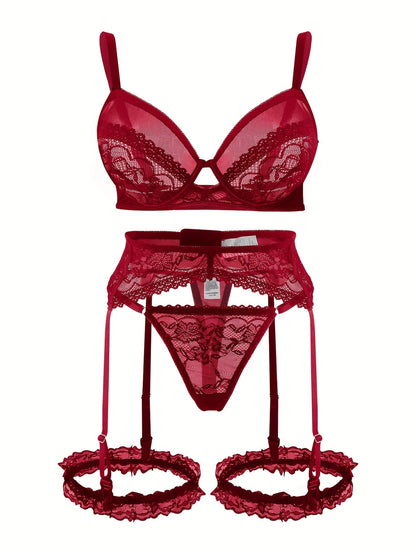 Leila™ | Sexy Porte-Jartelle Set voor Stille Dominantie