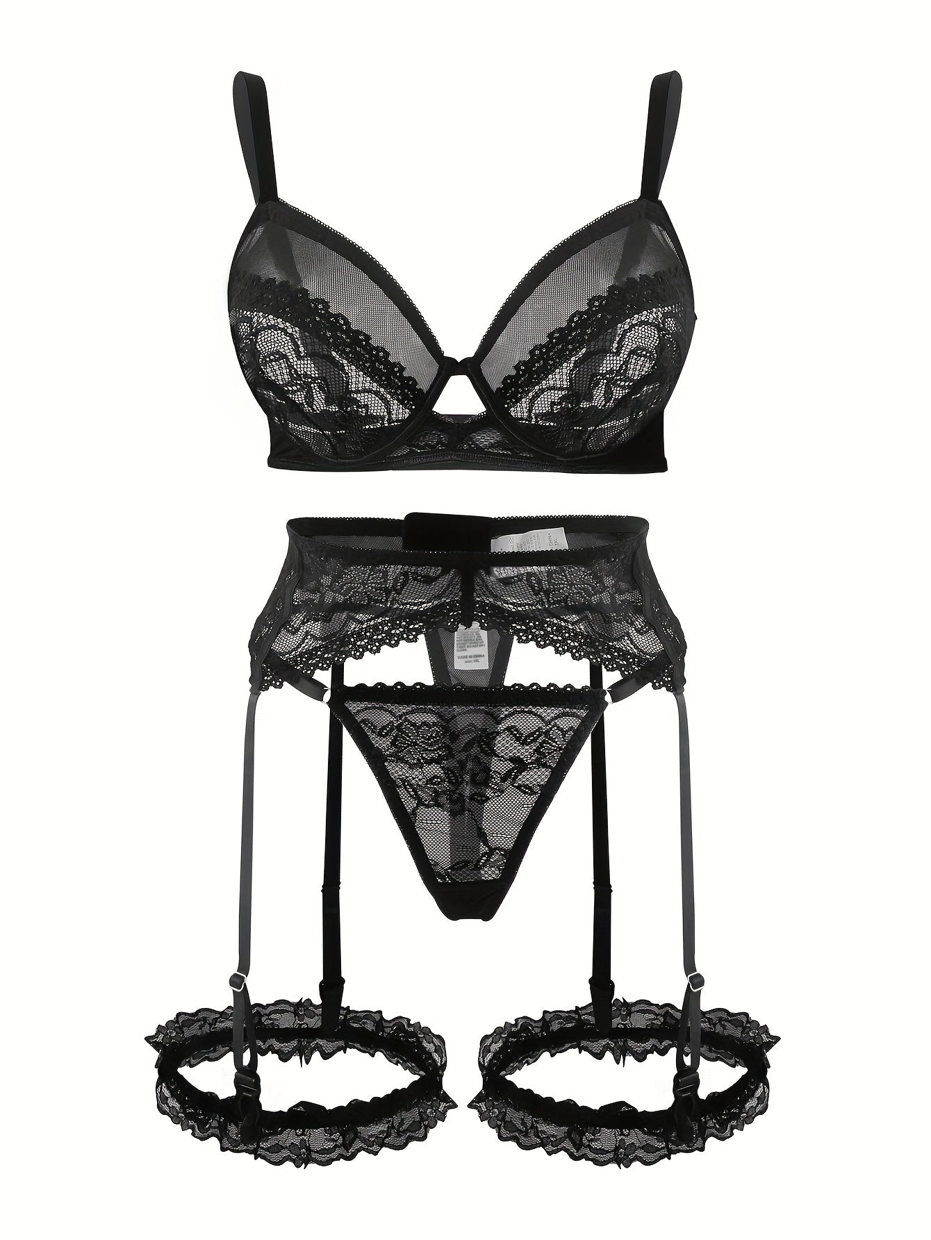 Leila™ | Sexy Porte-Jartelle Set voor Stille Dominantie