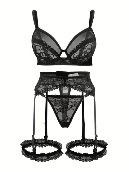 Leila™ | Sexy Porte-Jartelle Set voor Stille Dominantie