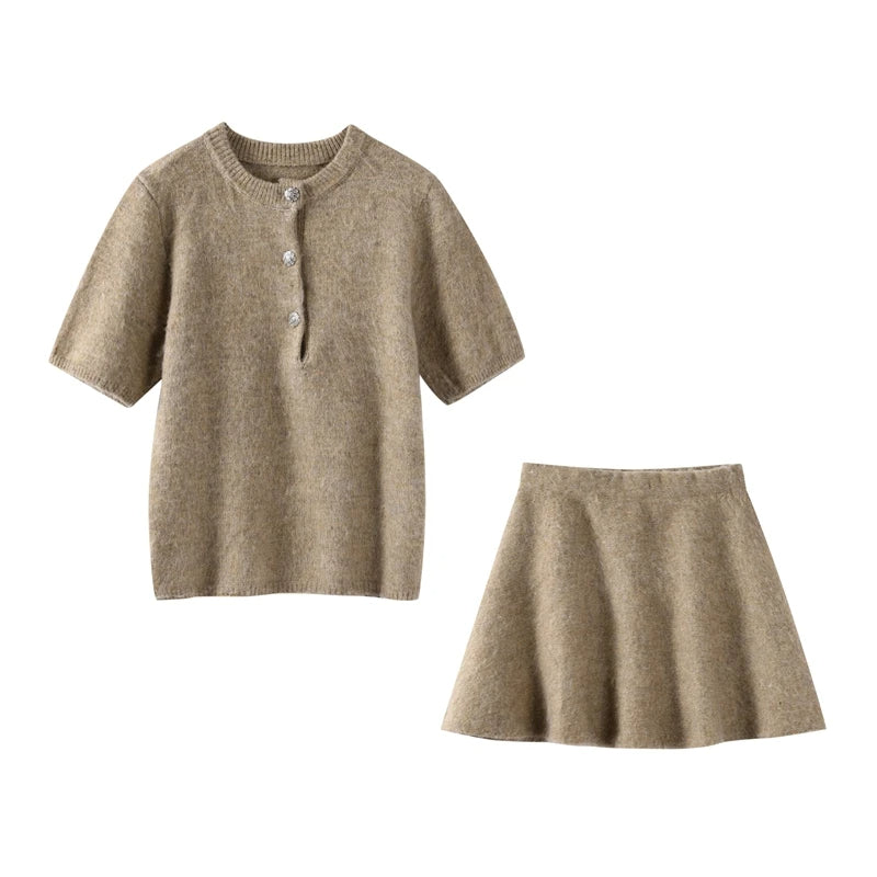 Iris™ |  Elegante Gebreide Rok Set